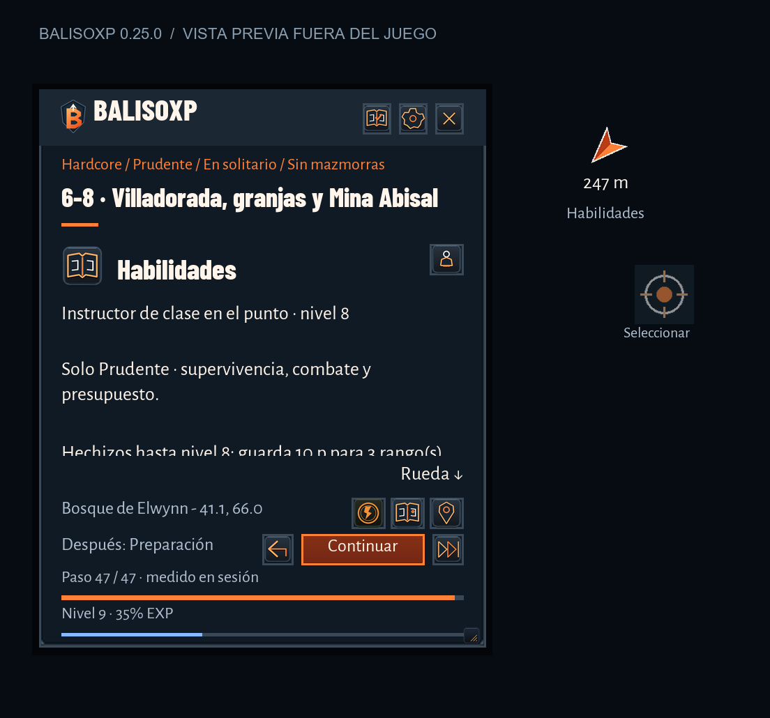 Tu próximo hechizo: vista previa de BalisoXP 0.25.0 Alpha generada fuera del juego